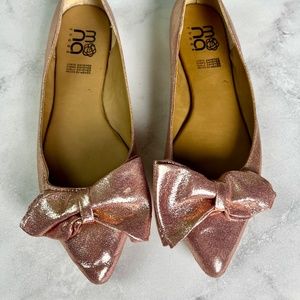 Metallic Pink Flats